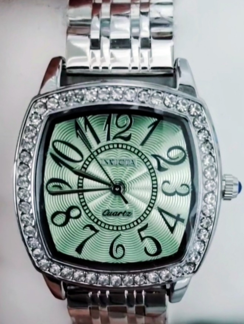 Invicta Wildflower Pistachio Green Dial Crystal Accent Women's Watch 31 MM